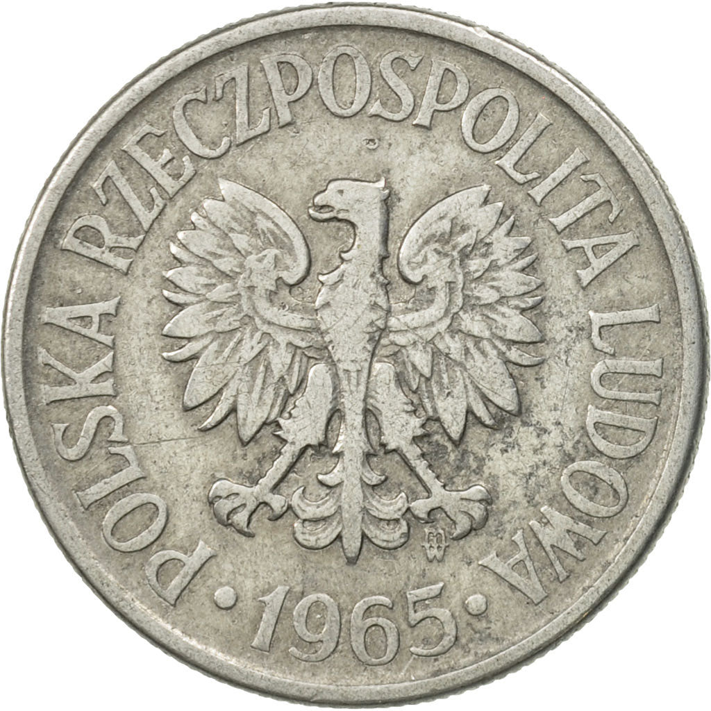 Munten, Polen, 50 Groszy, 1965, Warsaw, PR, Aluminium, KM:48.1
