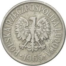 Munten, Polen, 50 Groszy, 1965, Warsaw, PR, Aluminium, KM:48.1