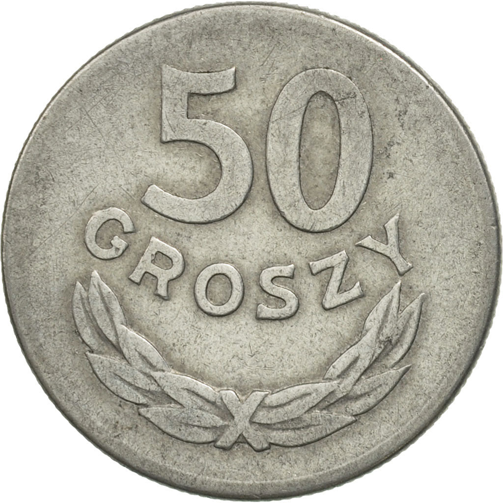 Munten, Polen, 50 Groszy, 1965, Warsaw, PR, Aluminium, KM:48.1
