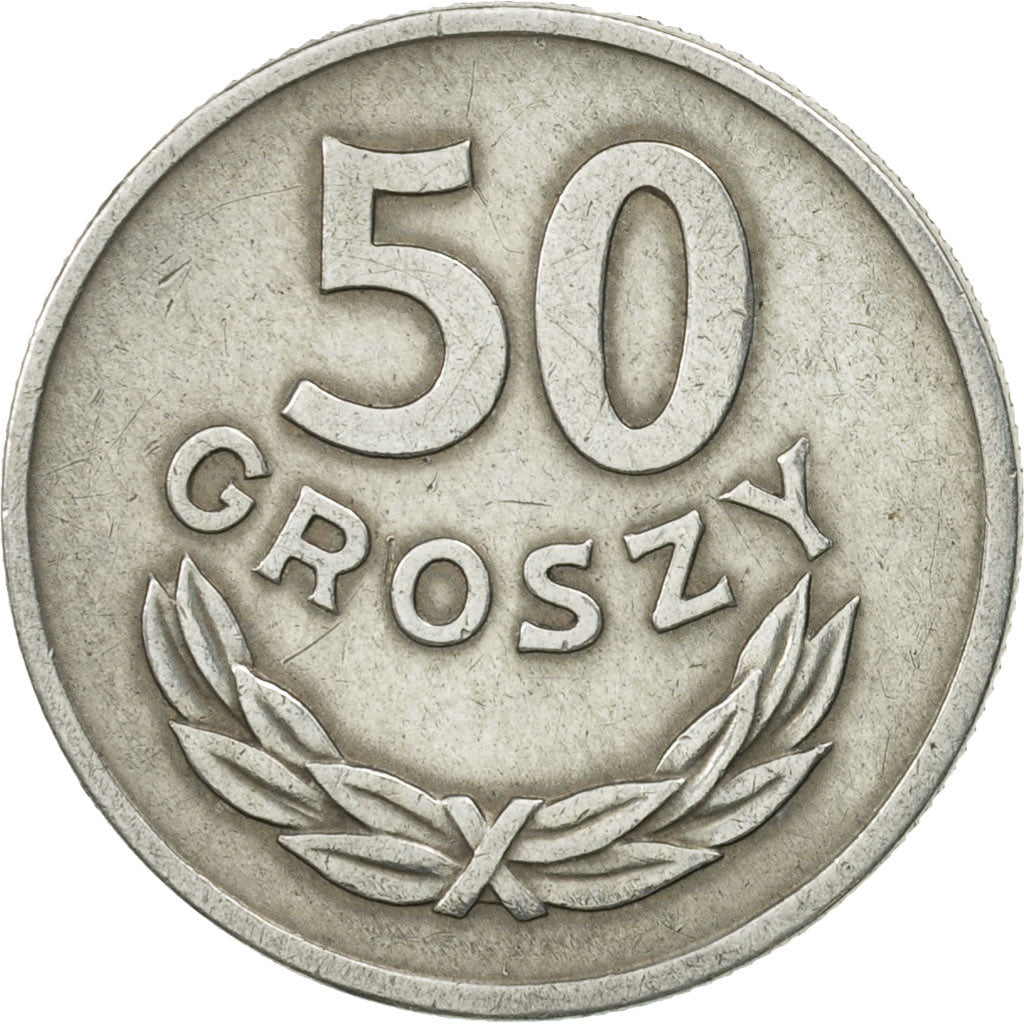 Moneda, Polonia, 50 Groszy, 1949, Warsaw, EBC+, Aluminio, KM:44a