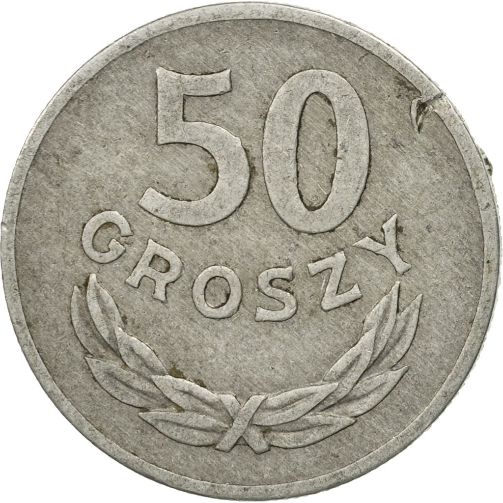 Moneda, Polonia, 50 Groszy, 1970, Warsaw, EBC+, Aluminio, KM:48.1