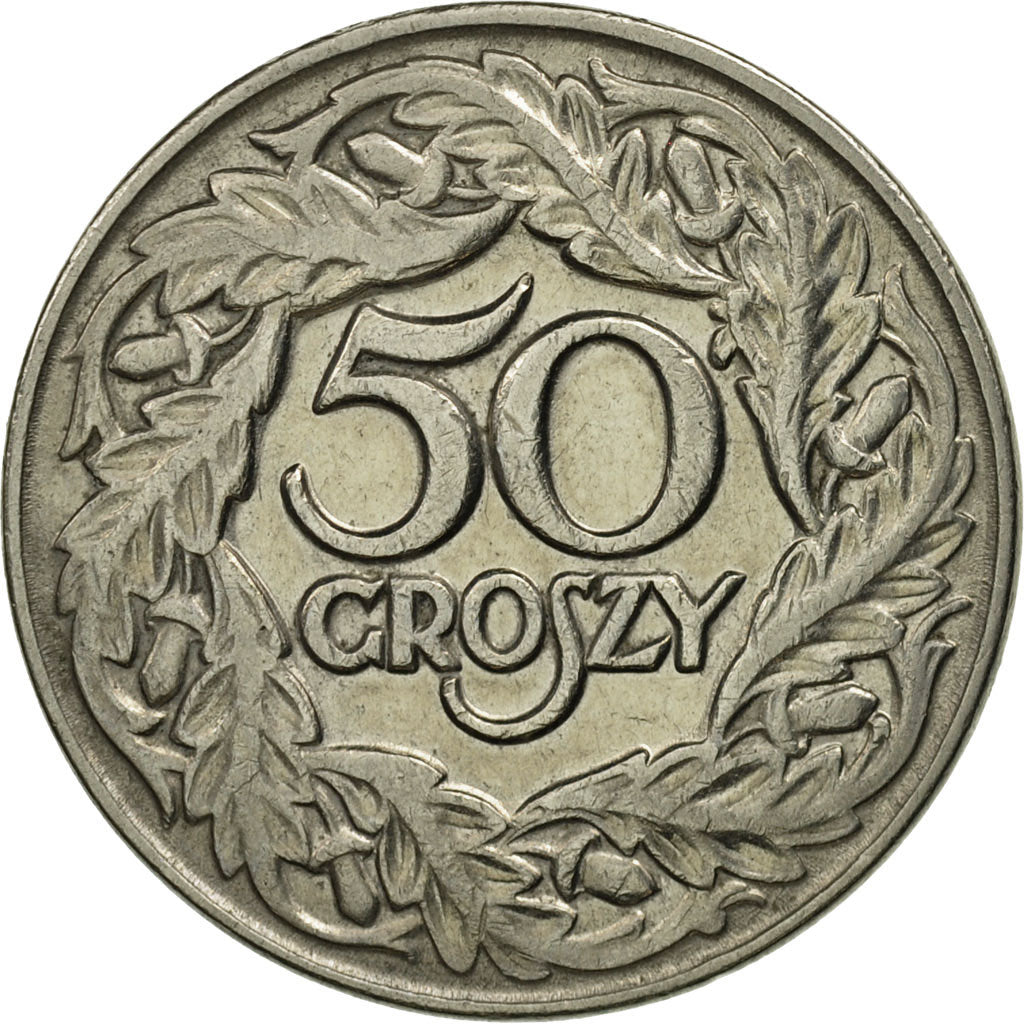 Coin, Poland, 50 Groszy, 1923, Warsaw, MS(63), Nickel, KM:13
