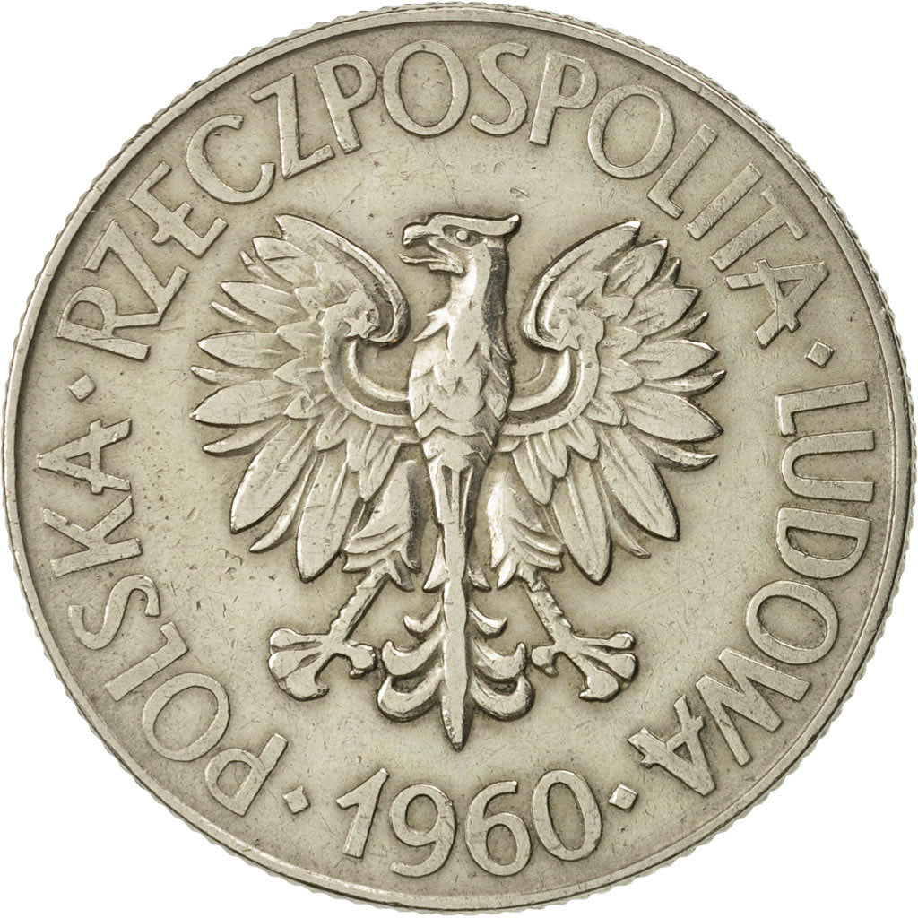 Pologne, 10 Zlotych, 1960, Warsaw, SUP+, Copper-nickel, KM:50