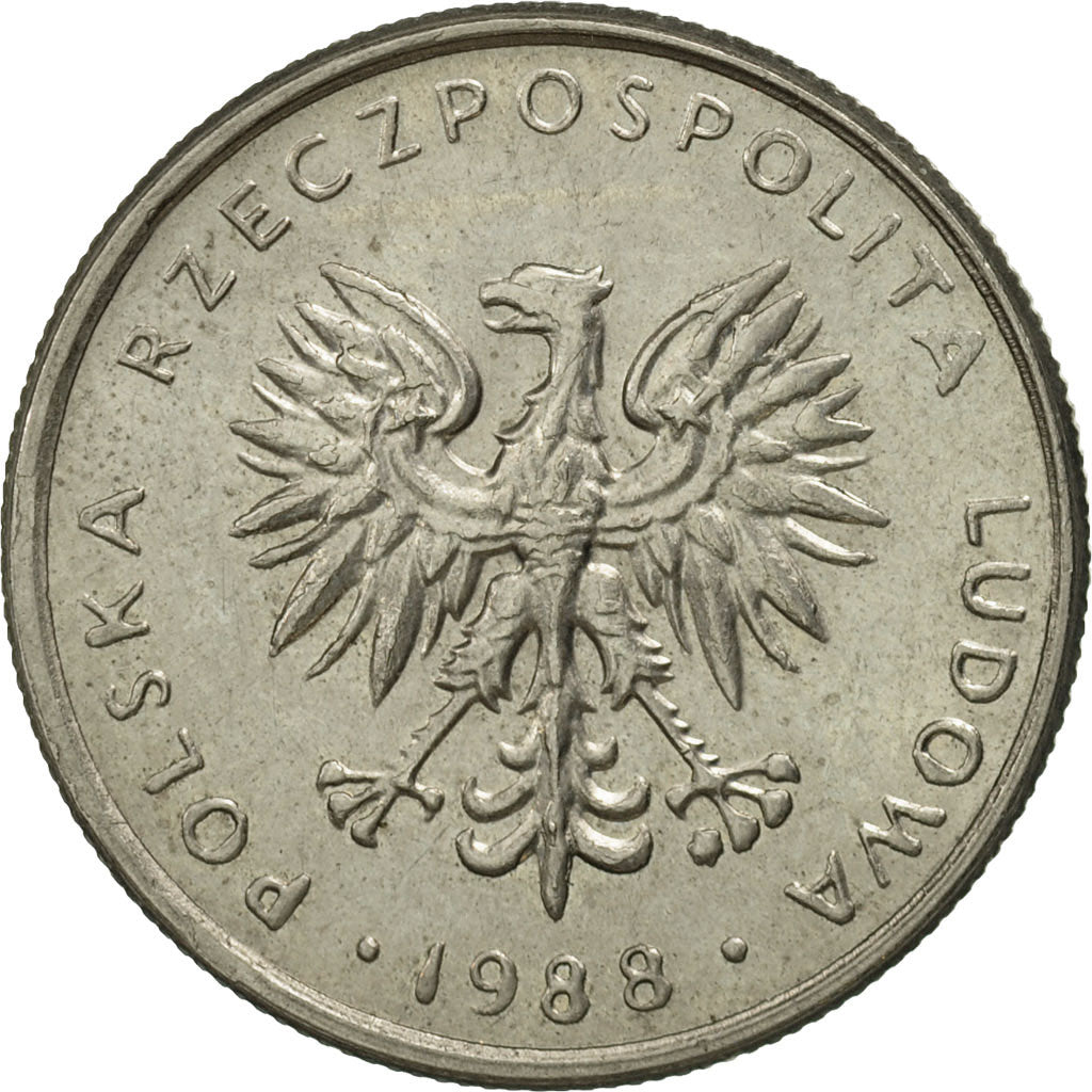 Moneda, Polonia, 10 Zlotych, 1988, Warsaw, EBC+, Cobre - níquel, KM:152.1