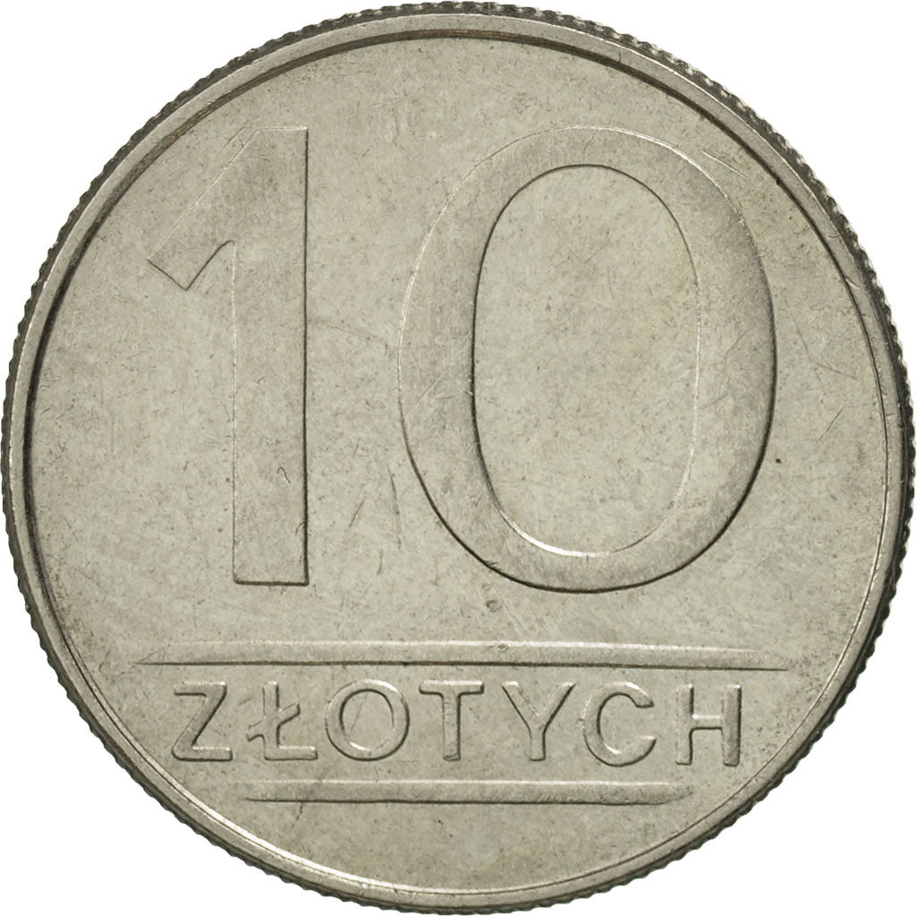 Moneda, Polonia, 10 Zlotych, 1988, Warsaw, EBC+, Cobre - níquel, KM:152.1