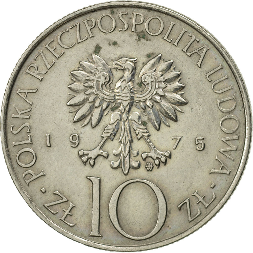 Monnaie, Pologne, 10 Zlotych, 1975, Warsaw, SUP+, Copper-nickel, KM:74