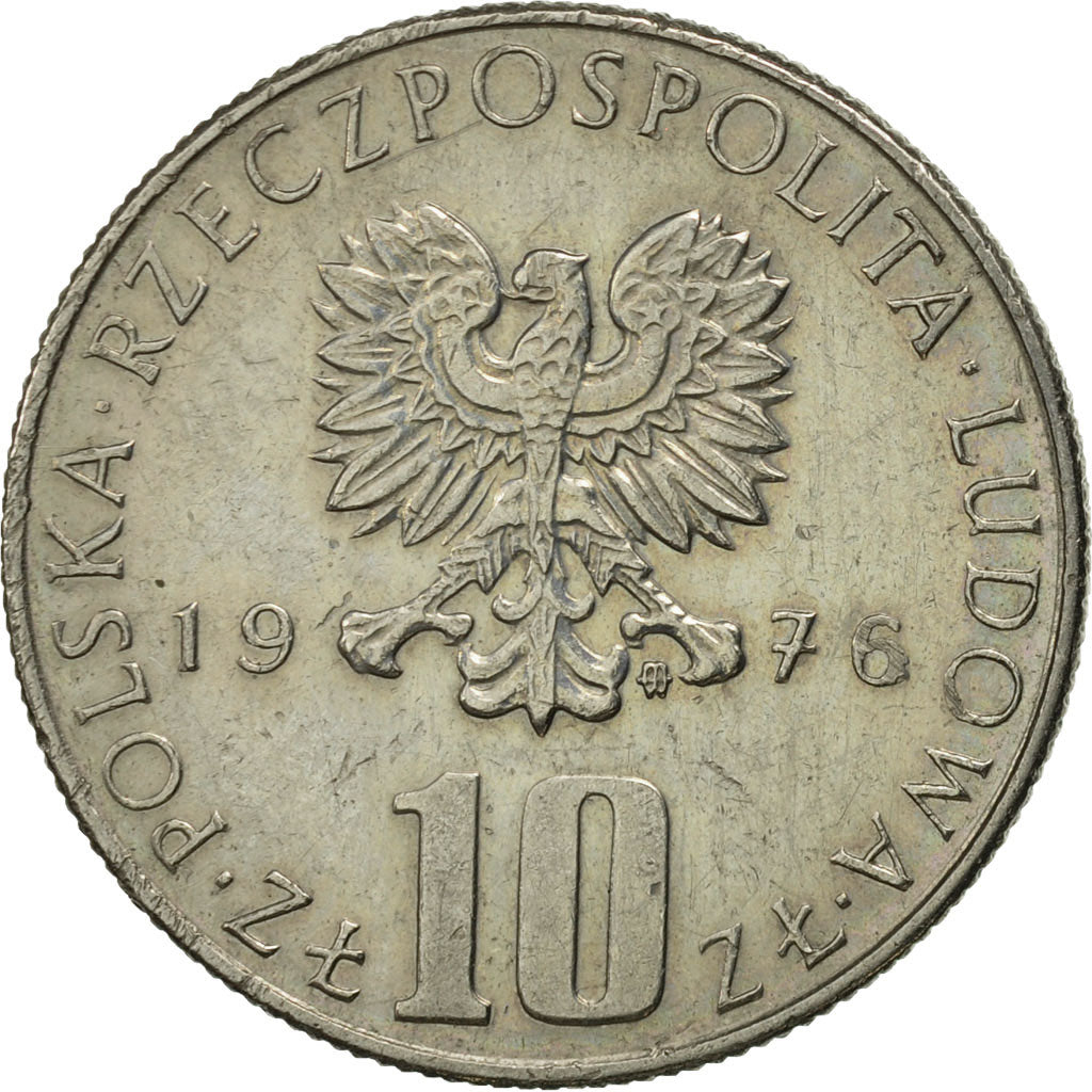 Monnaie, Pologne, 10 Zlotych, 1976, Warsaw, SUP+, Copper-nickel, KM:73