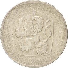 CZECHOSLOVAKIA, 3 Koruny, 1965, KM #57, EF(40-45), Copper-Nickel, 23.5