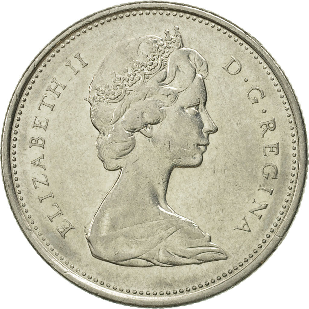 Coin, Canada, Elizabeth II, 25 Cents, 1971, Royal Canadian Mint, Ottawa