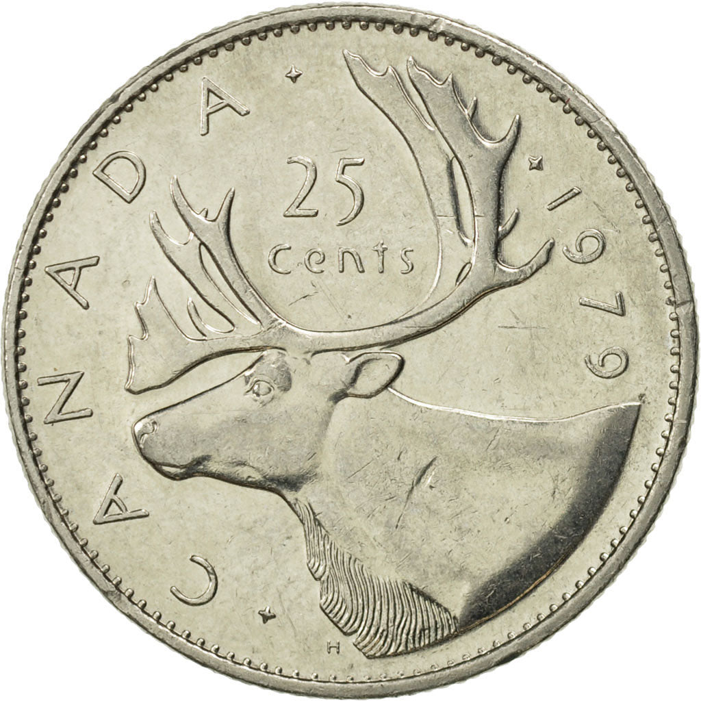 Coin, Canada, Elizabeth II, 25 Cents, 1979, Royal Canadian Mint, Ottawa
