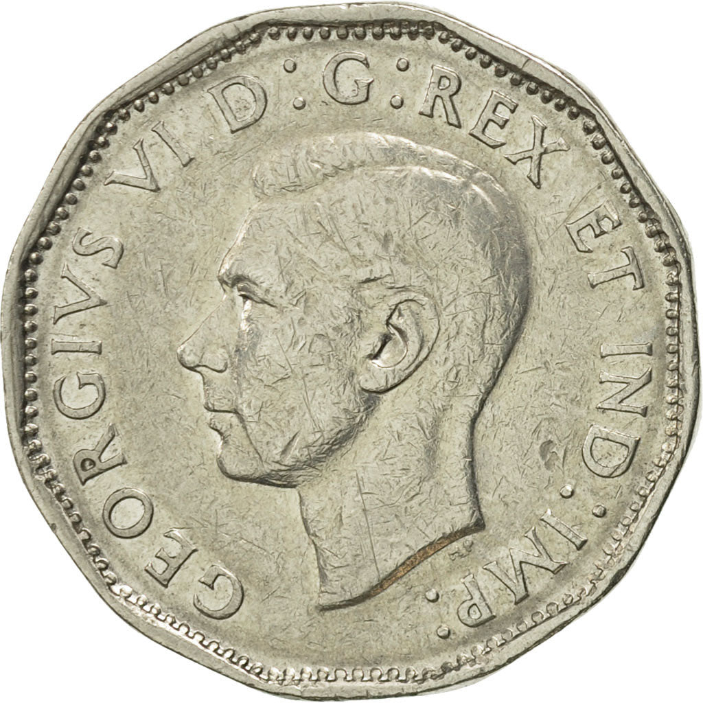 Coin, Canada, George VI, 5 Cents, 1947, Royal Canadian Mint, Ottawa, MS(60-62)