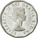 Canada, Elizabeth II, 5 Cents, 1953, Royal Canadian Mint, Ottawa, MS(60-62)