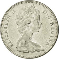 Coin, Canada, Elizabeth II, 5 Cents, 1965, Royal Canadian Mint, Ottawa