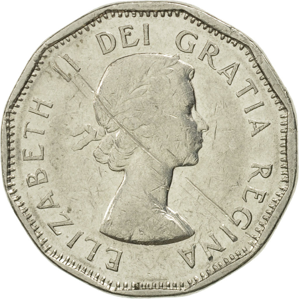 Coin, Canada, Elizabeth II, 5 Cents, 1962, Royal Canadian Mint, Ottawa
