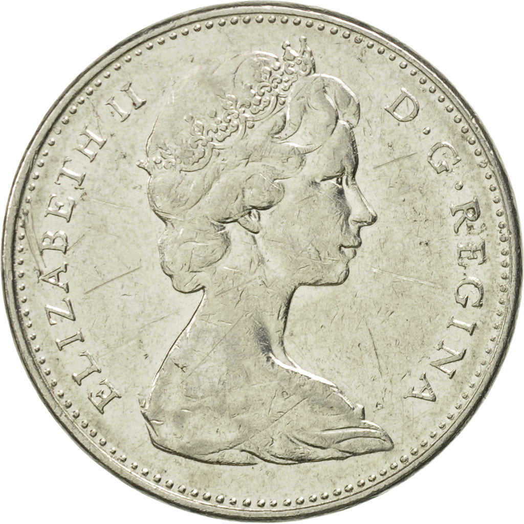 Coin, Canada, Elizabeth II, 5 Cents, 1973, Royal Canadian Mint, Ottawa