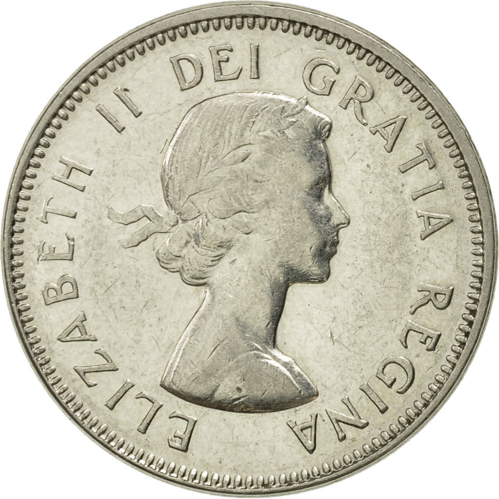 Coin, Canada, Elizabeth II, 5 Cents, 1964, Royal Canadian Mint, Ottawa