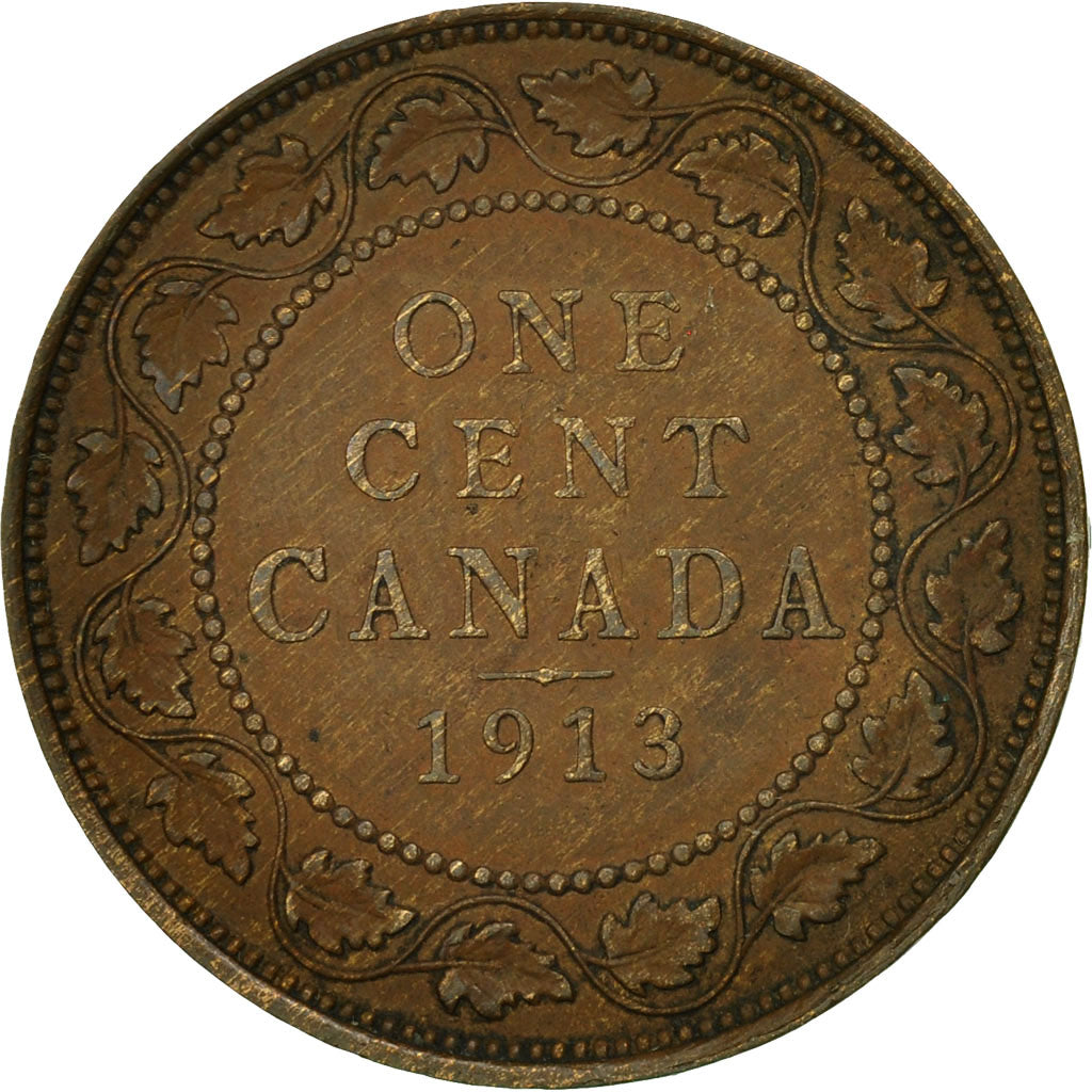 Coin, Canada, George V, Cent, 1913, Royal Canadian Mint, Ottawa, EF(40-45)