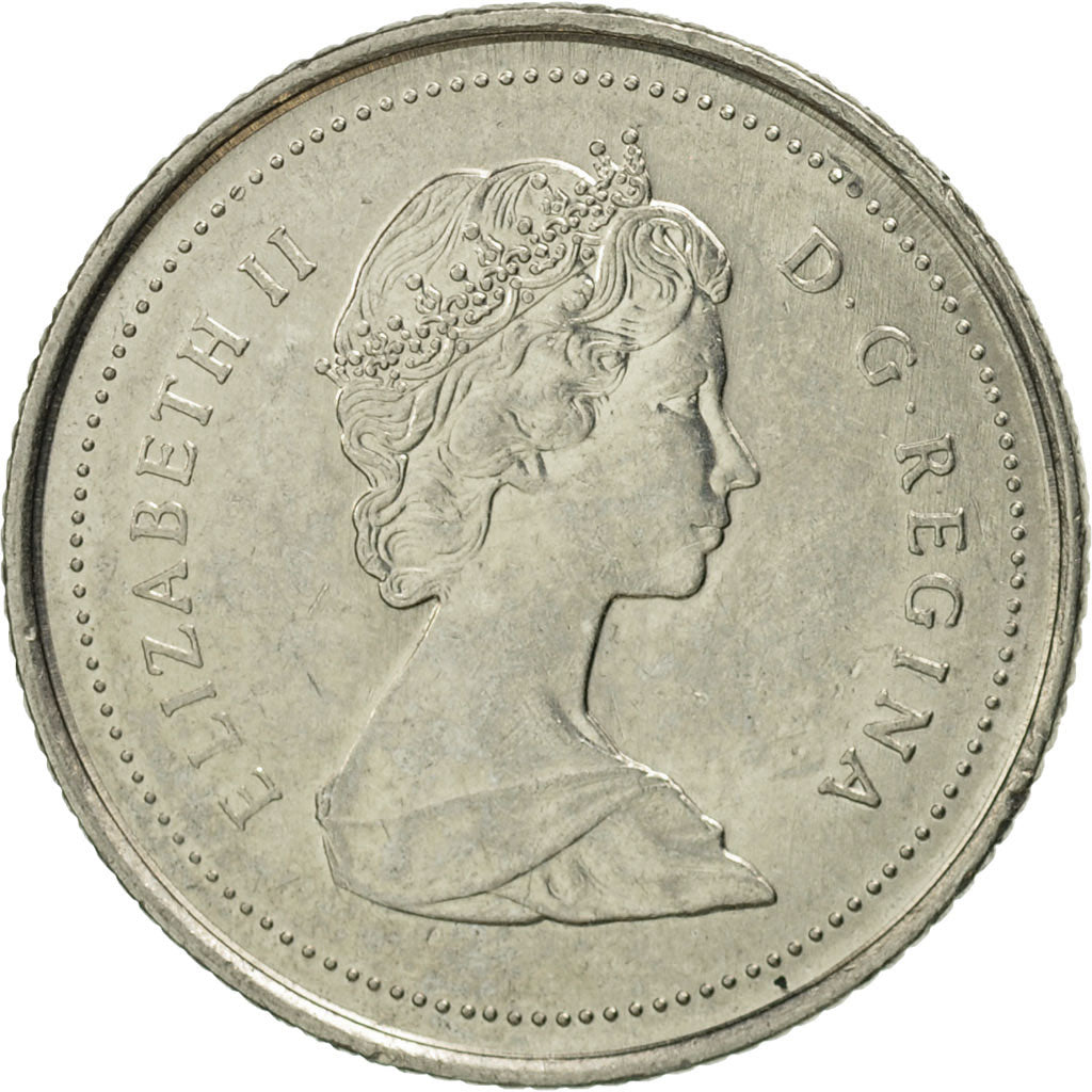 Coin, Canada, Elizabeth II, 10 Cents, 1988, Royal Canadian Mint, Ottawa