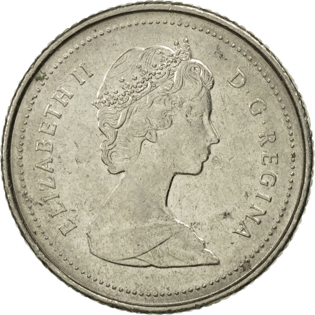 Coin, Canada, Elizabeth II, 10 Cents, 1989, Royal Canadian Mint, Ottawa