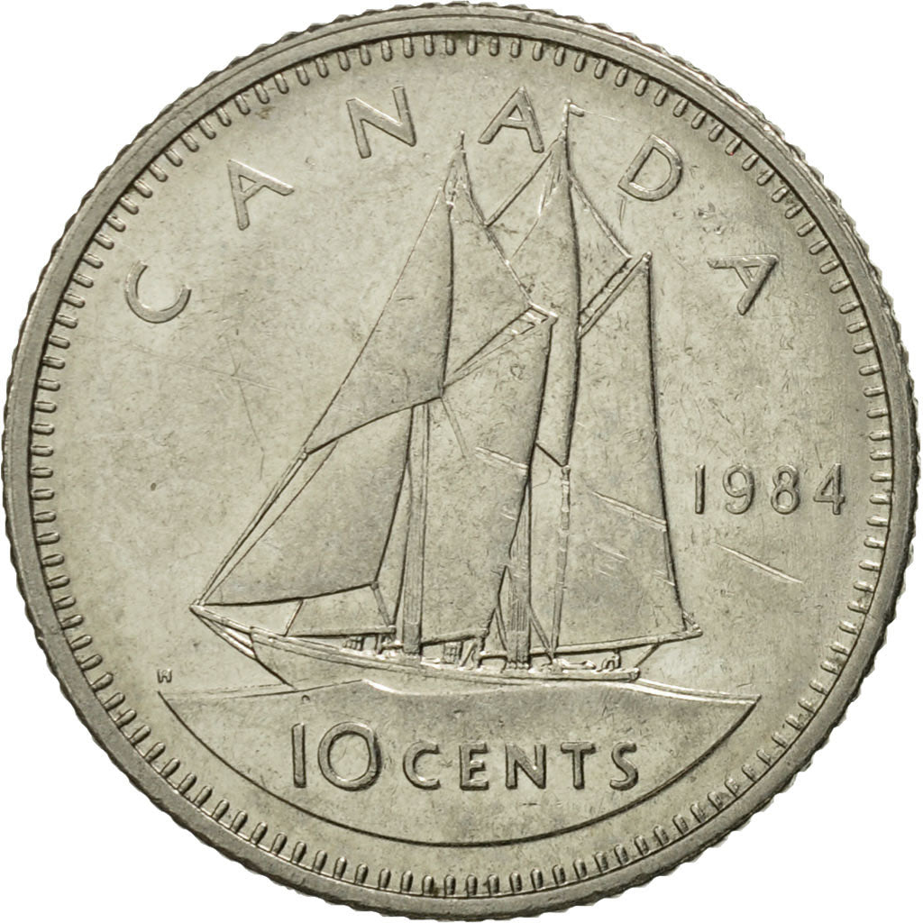 Coin, Canada, Elizabeth II, 10 Cents, 1984, Royal Canadian Mint, Ottawa