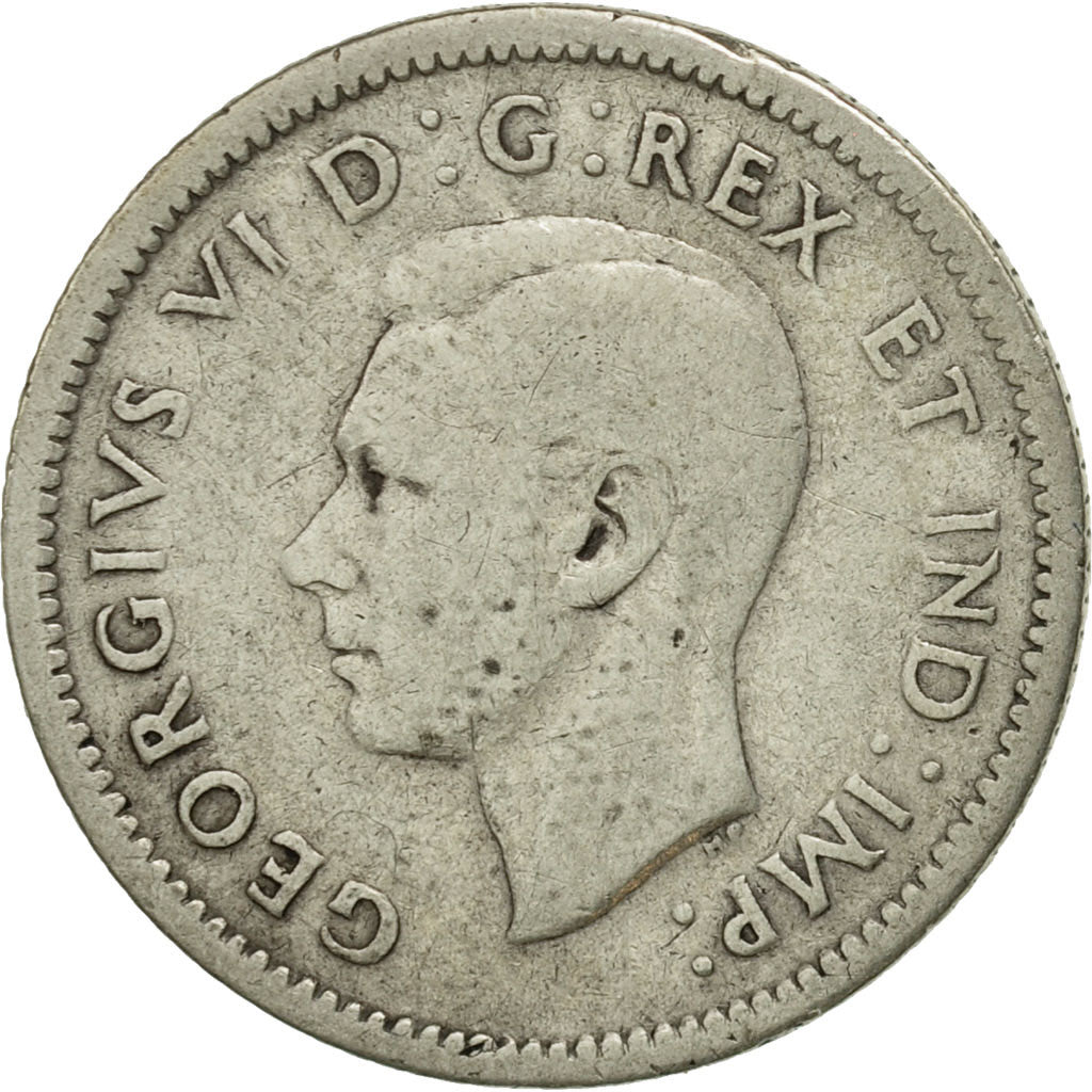 Coin, Canada, George VI, 10 Cents, 1941, Royal Canadian Mint, Ottawa, EF(40-45)