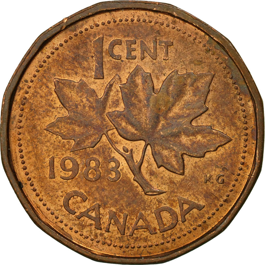 Coin, Canada, Elizabeth II, Cent, 1983, Royal Canadian Mint, Ottawa, AU(50-53)