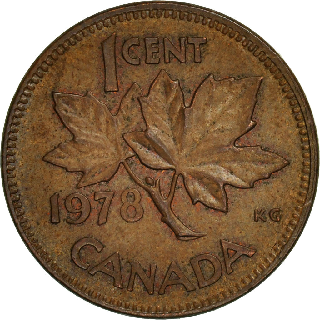 Coin, Canada, Elizabeth II, Cent, 1978, Royal Canadian Mint, EF(40-45), Bronze