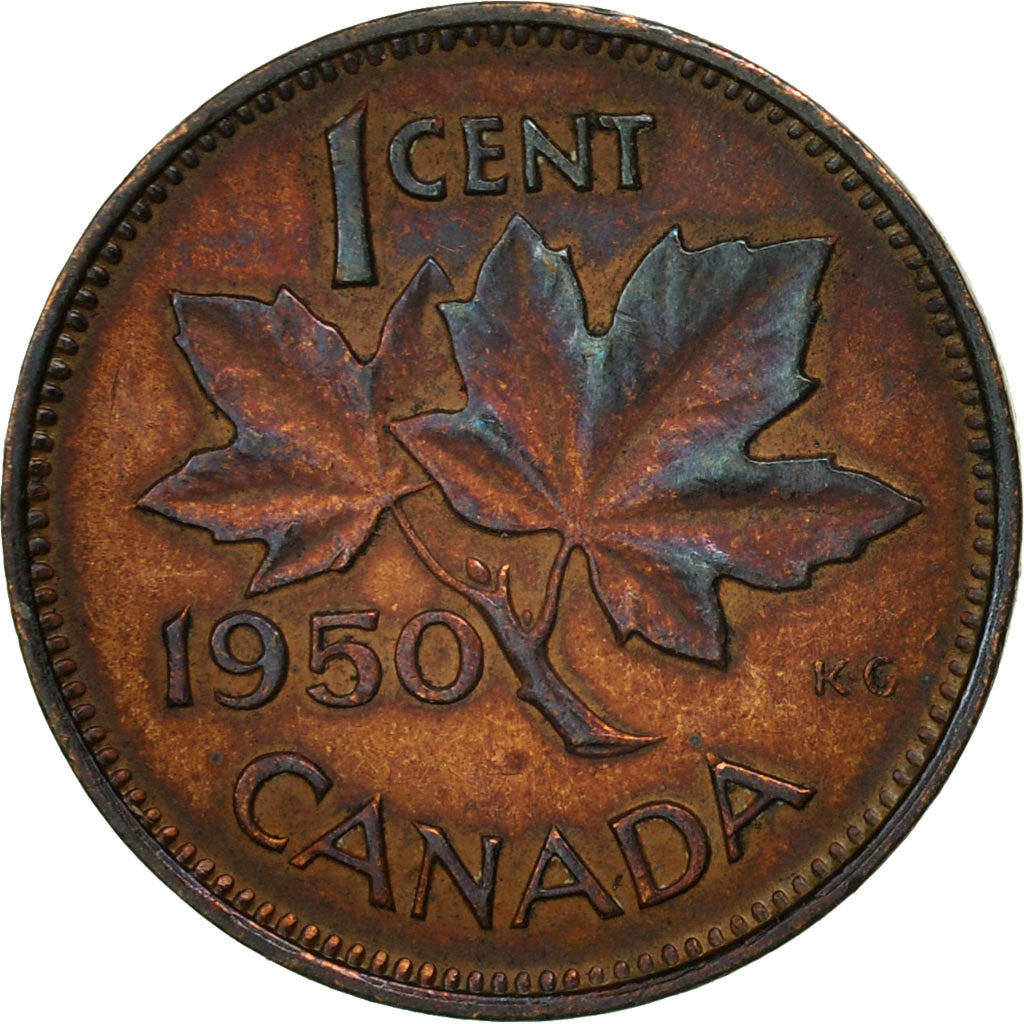 Coin, Canada, George VI, Cent, 1950, Royal Canadian Mint, Ottawa, AU(50-53)