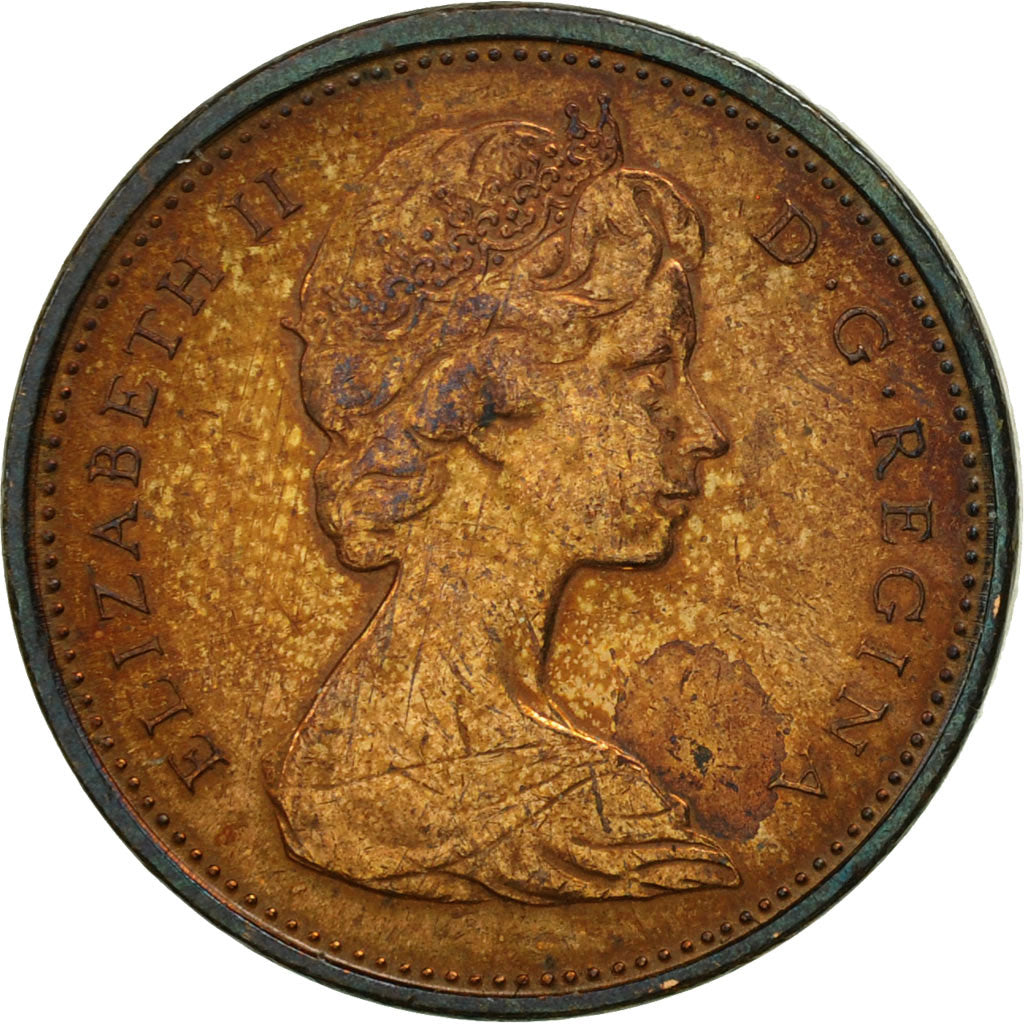 Coin, Canada, Elizabeth II, Cent, 1966, Royal Canadian Mint, Ottawa, AU(50-53)