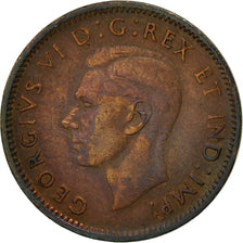 Moneda, Canadá, George VI, Cent, 1947, Royal Canadian Mint, Ottawa, MBC+