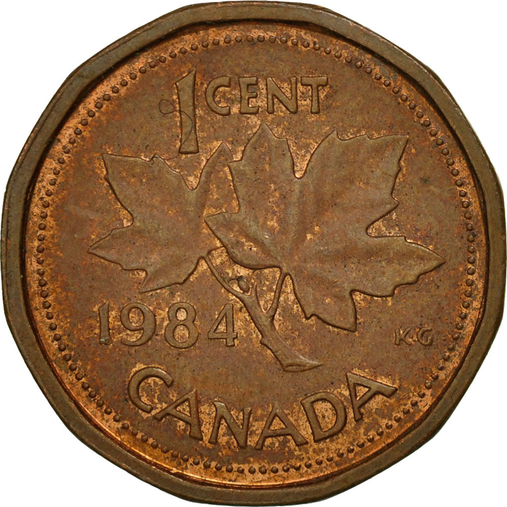 Coin, Canada, Elizabeth II, Cent, 1984, Royal Canadian Mint, Ottawa, AU(50-53)