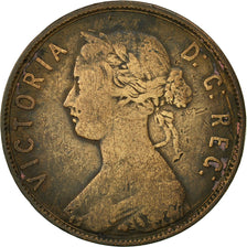 NEWFOUNDLAND, Large Cent, 1865, Royal Canadian Mint, VF(20-25), Bronze, KM:1