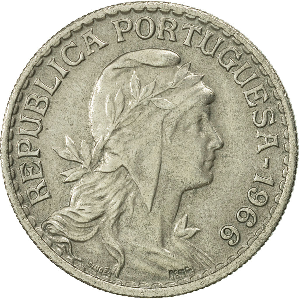 Coin, Portugal, Escudo, 1966, MS(60-62), Copper-nickel, KM:578