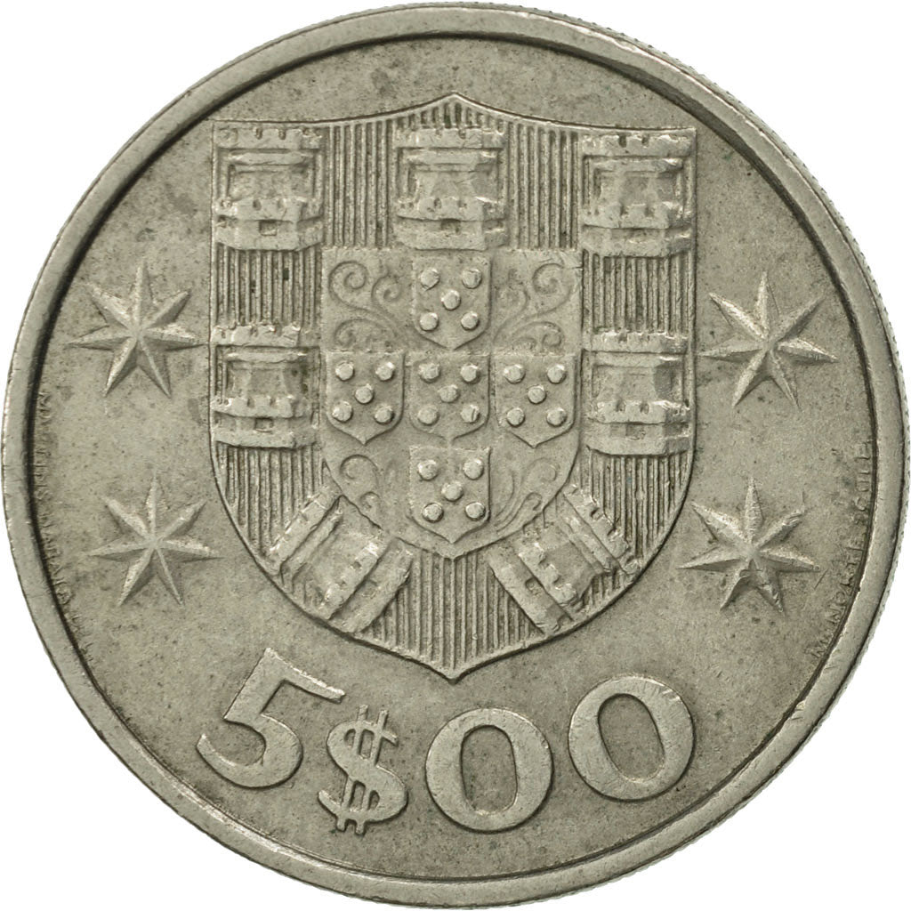 Monnaie, Portugal, 5 Escudos, 1980, SUP+, Copper-nickel, KM:591