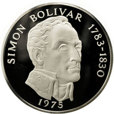 Moneda, Panamá, 20 Balboas, 1975, U.S. Mint, SC+, Plata, KM:31