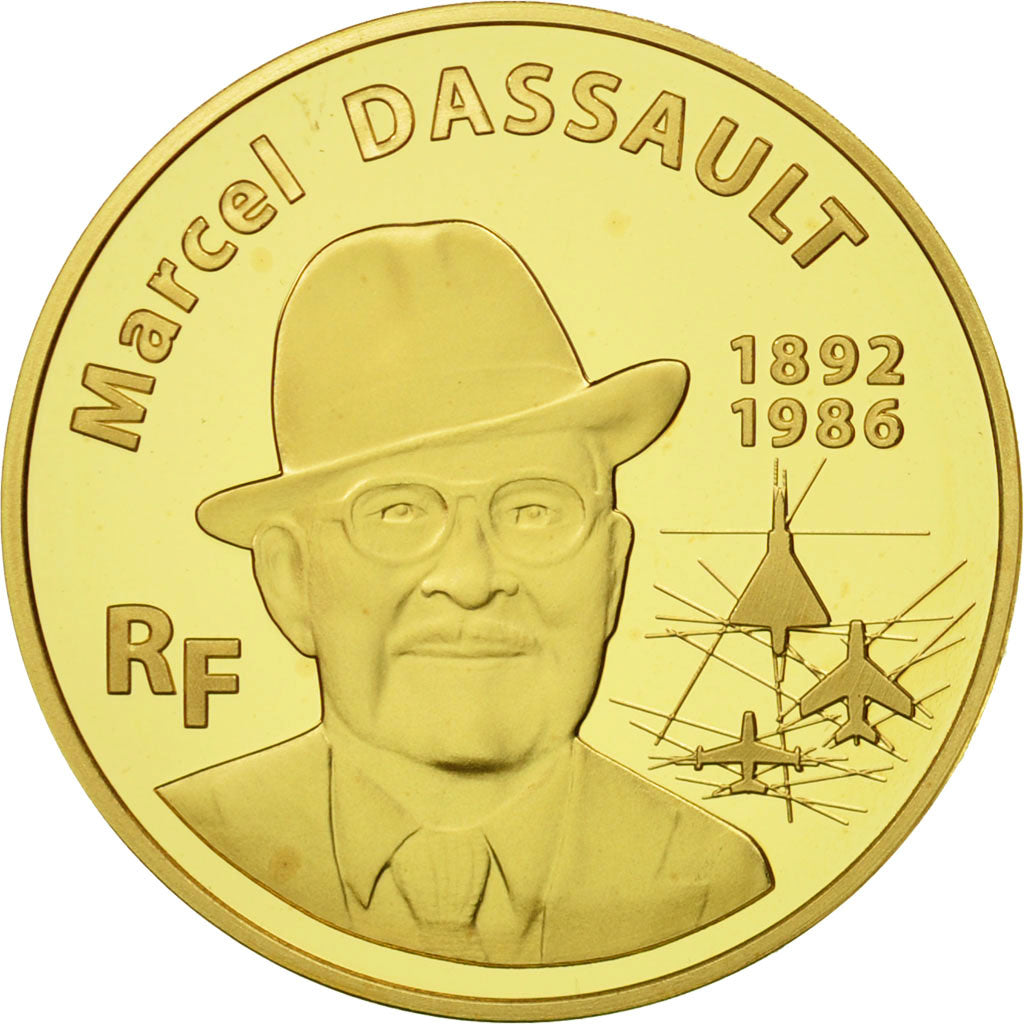 Monnaie, France, 50 Euro, Marcel Dassault, 2010, FDC, Or, KM:1688