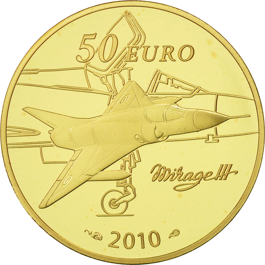 Monnaie, France, 50 Euro, Marcel Dassault, 2010, FDC, Or, KM:1688