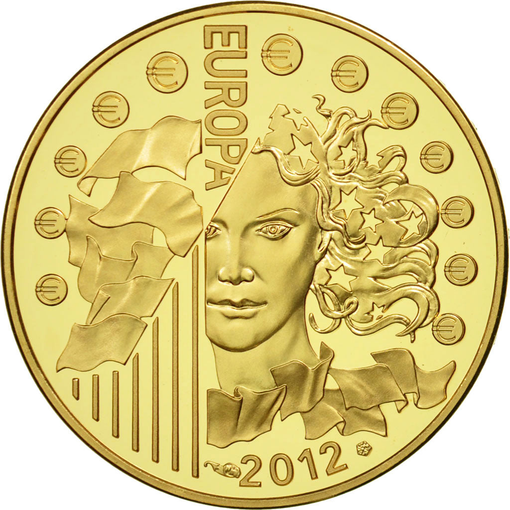 Coin, France, 50 Euro, Europa, 2012, MS(65-70), Gold, KM:1852