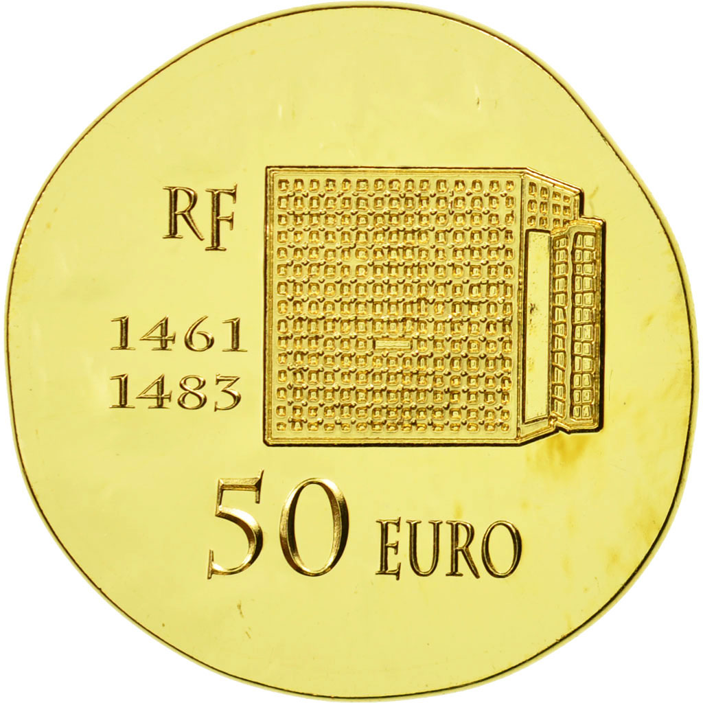 France, 50 Euro, Louis XI, 2013, MS(65-70), Gold