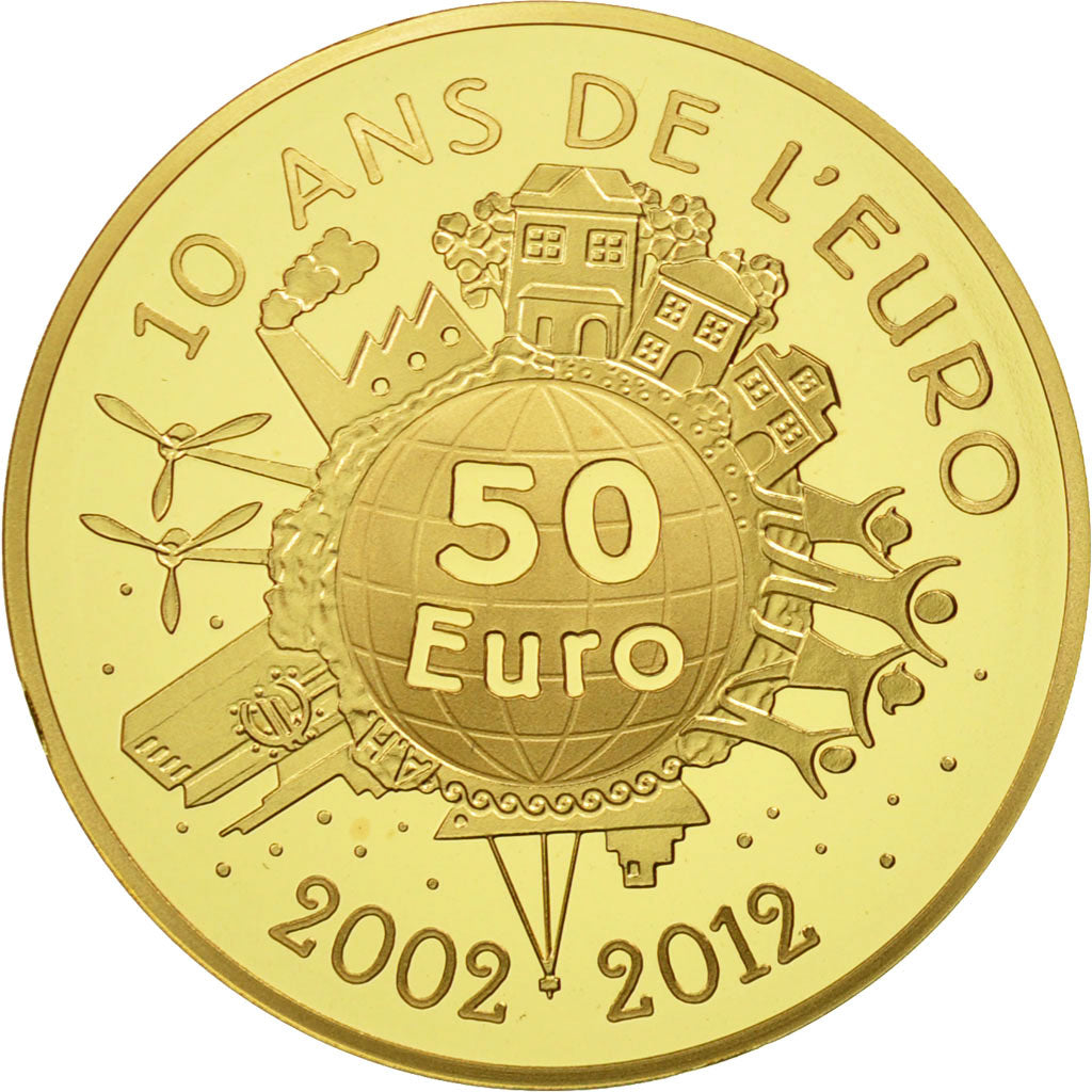 France, 50 Euro, Semeuse, 2012, MS(65-70), Gold, KM:1891