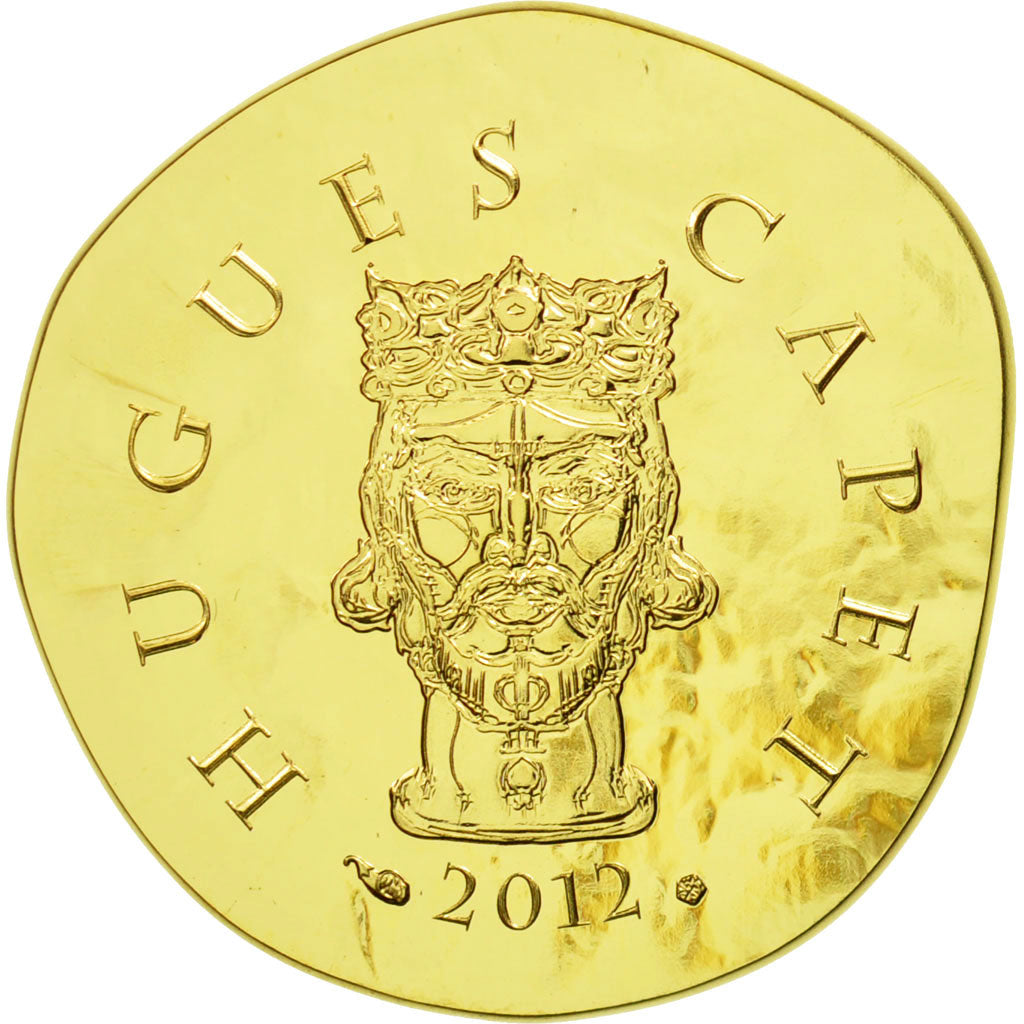 France, 50 Euro, Hugues Capet, 2012, MS(65-70), Gold, KM:2076