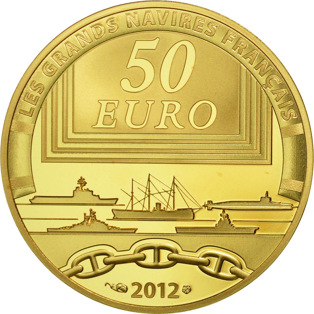 Coin, France, 50 Euro, Jeanne d'Arc, 2012, MS(65-70), Gold, KM:2083