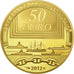 Coin, France, 50 Euro, Jeanne d'Arc, 2012, MS(65-70), Gold, KM:2083