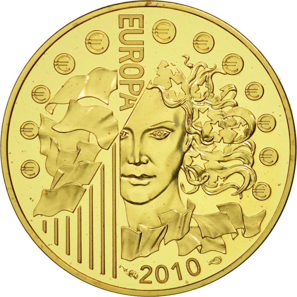 Coin, France, 50 Euro, Europa, 2010, MS(65-70), Gold, KM:1679