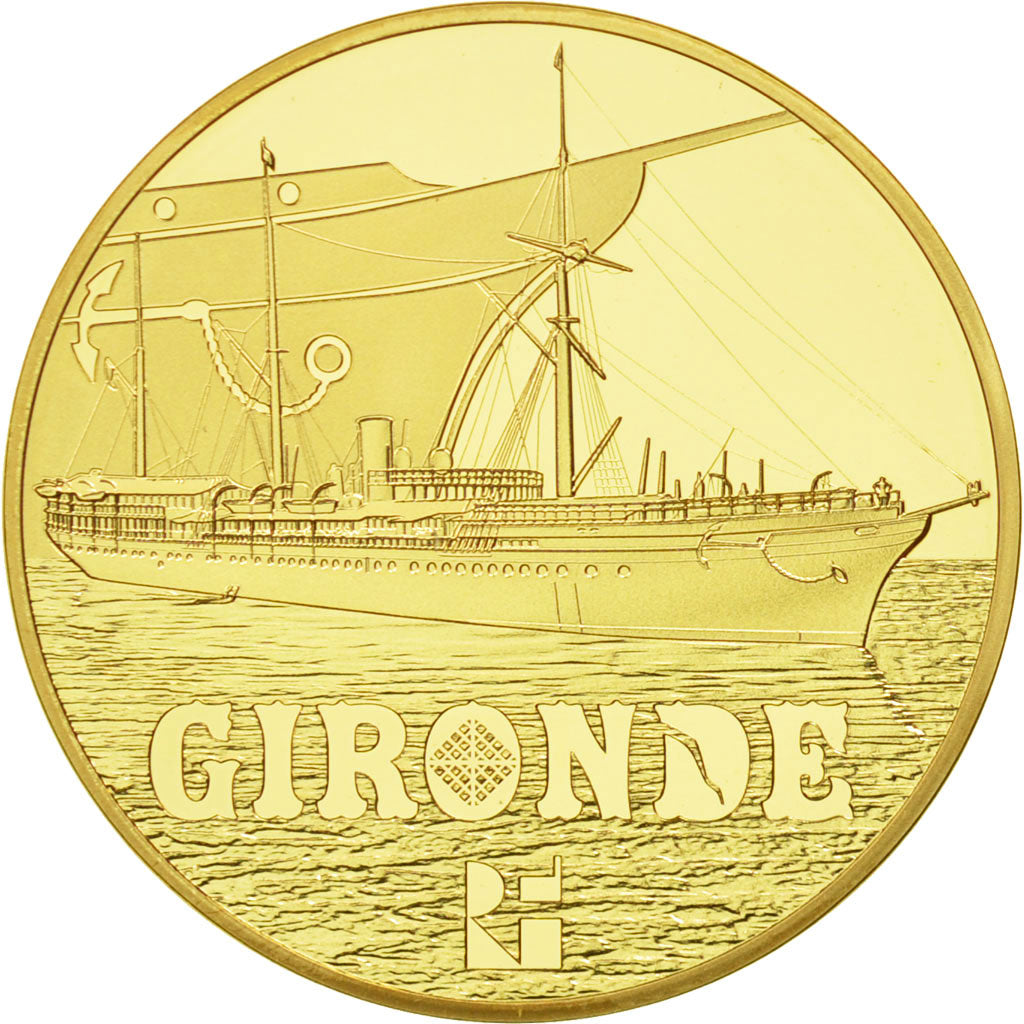 Moneta, Francia, 50 Euro, Gironde, 2015, FDC, Oro