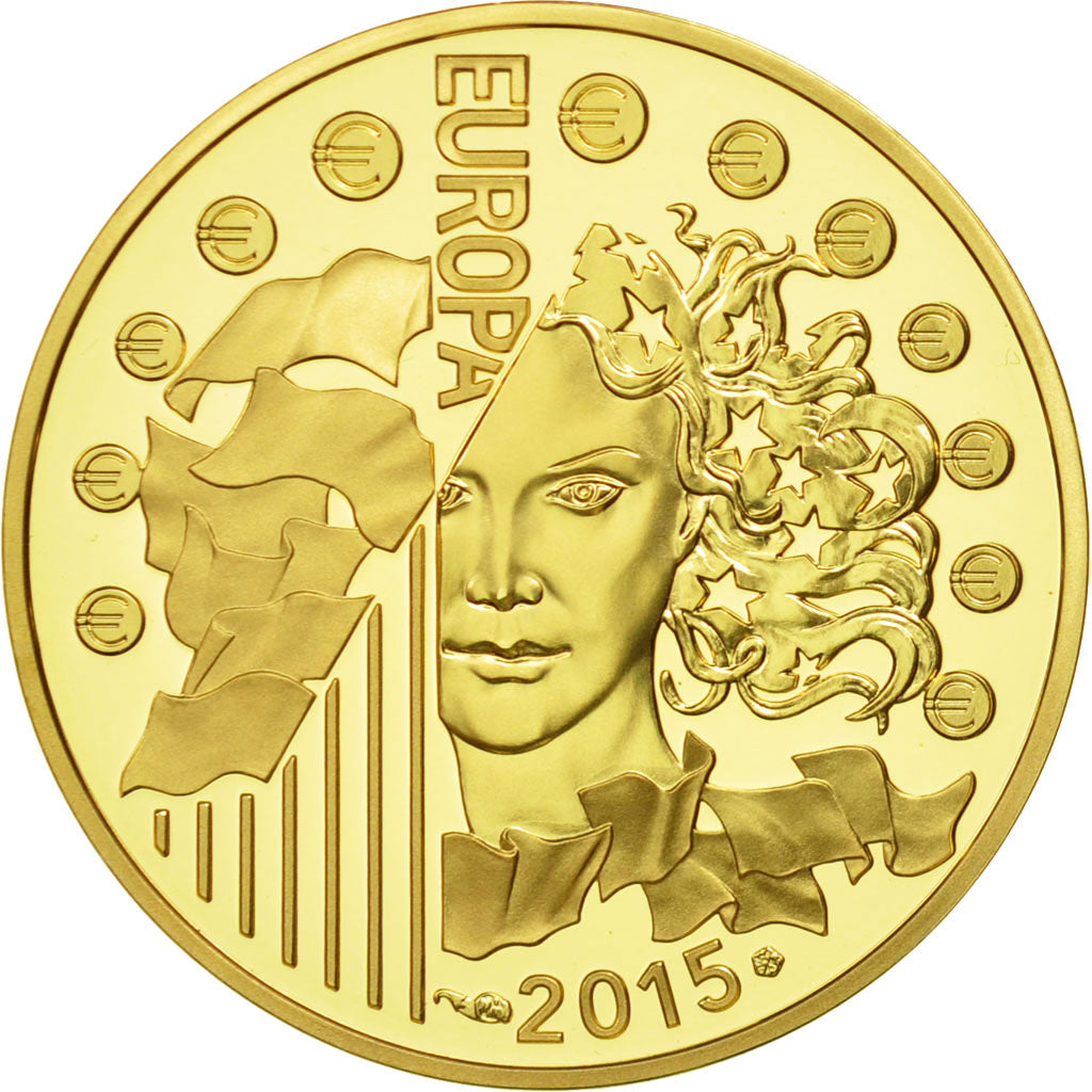 France, 50 Euro, Europa, 2015, MS(65-70), Gold