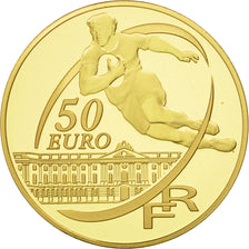 France, 50 Euro, Stade Toulousain, 2010, MS(65-70), Gold, KM:1721
