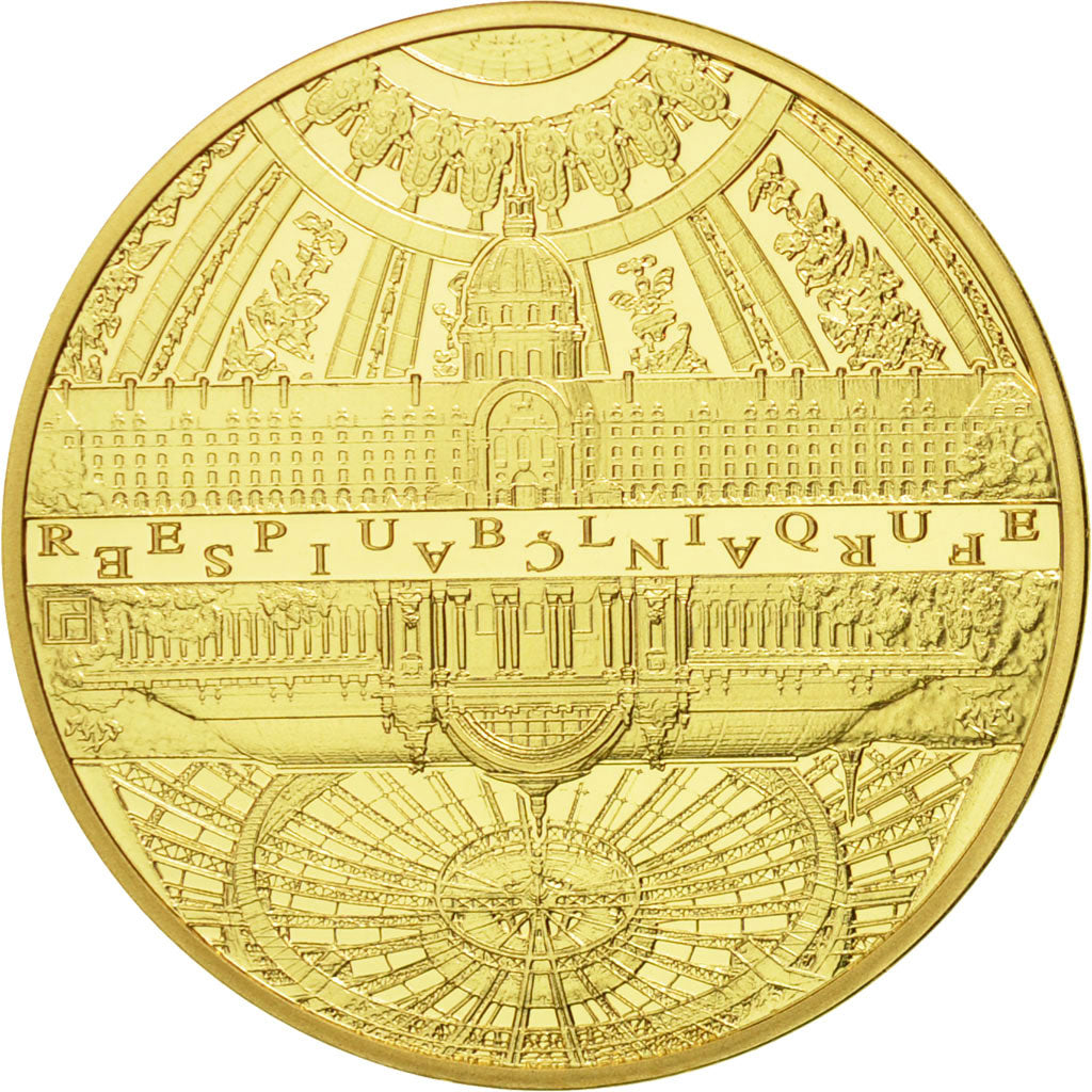 Coin, France, 50 Euro, UNESCO Rives de la Seine, 2015, MS(65-70), Gold