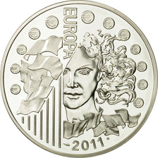 Coin, France, Monnaie de Paris, 10 Euro, Europa, 2011, MS(65-70), Silver
