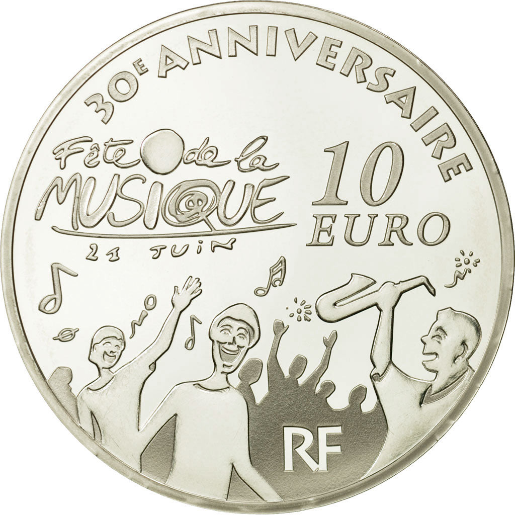 Coin, France, Monnaie de Paris, 10 Euro, Europa, 2011, MS(65-70), Silver